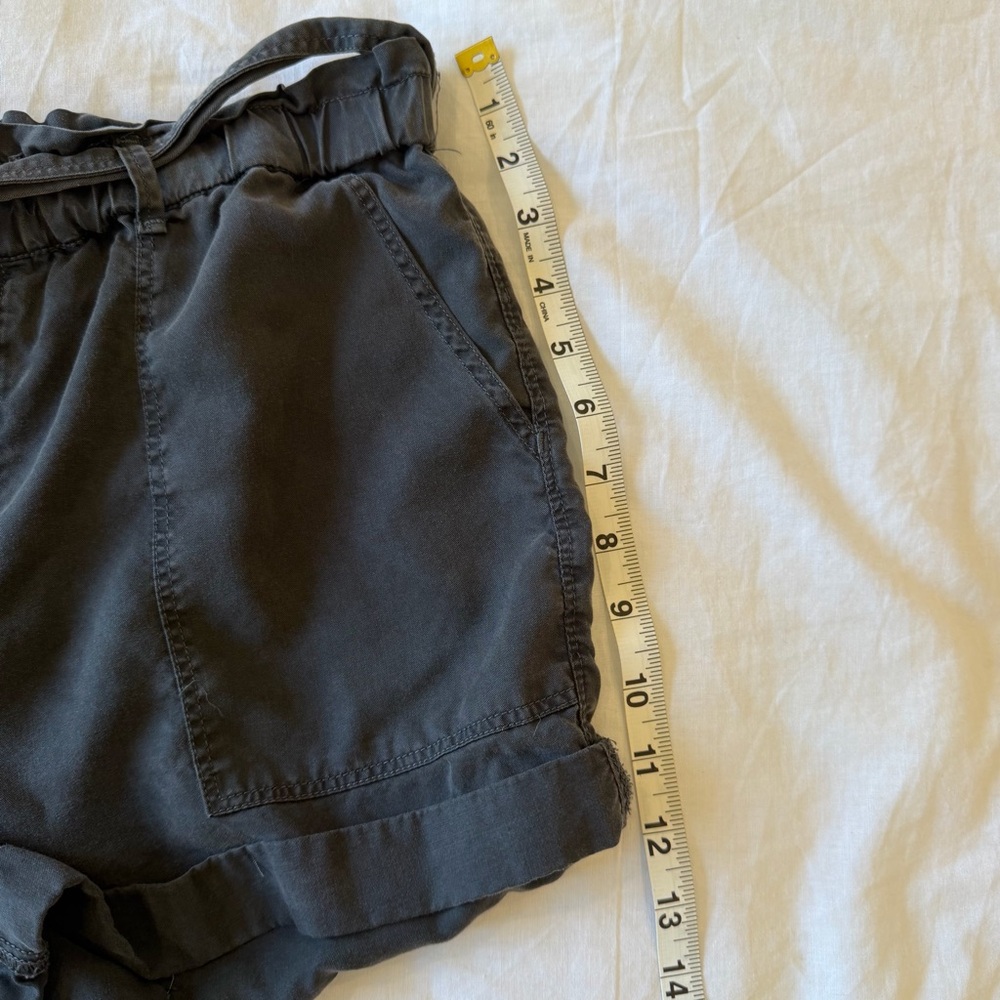 Aerie Black Paperbag Waist Tie Shorts Size M - Picture 5 of 7